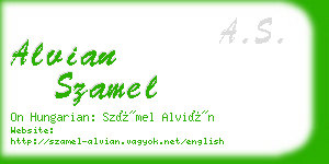 alvian szamel business card